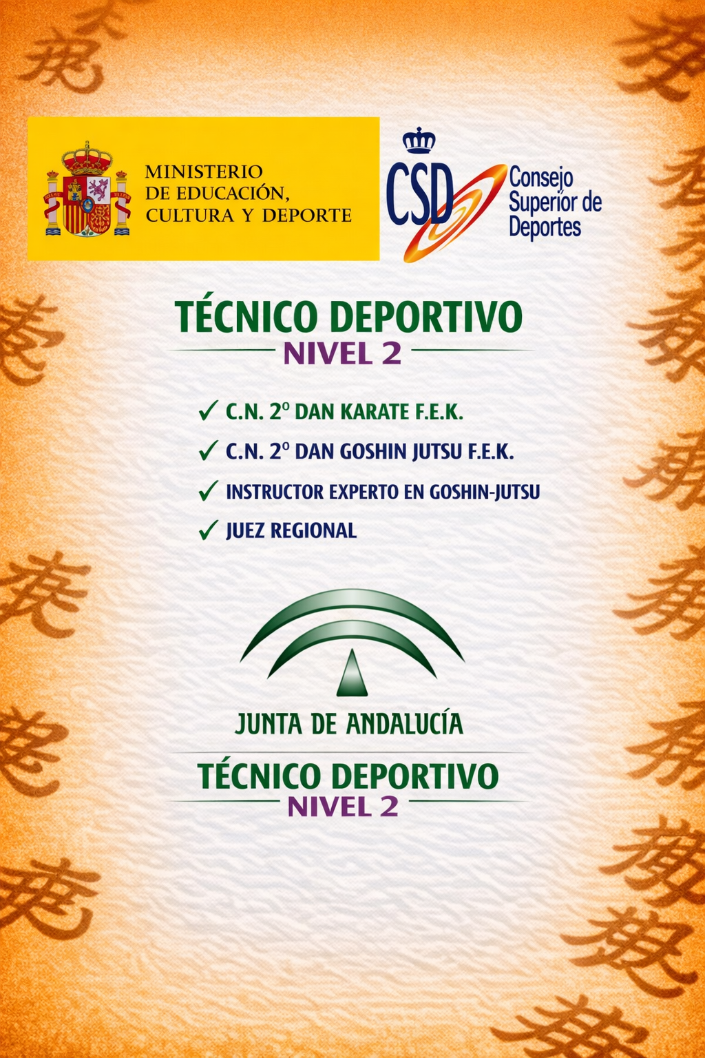 Certificación Técnico Deportivo Nivel 2